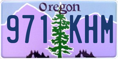 OR license plate 971KHM