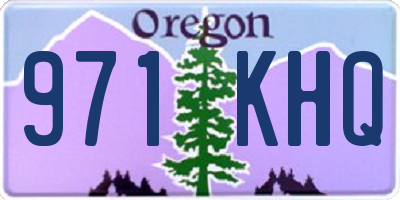 OR license plate 971KHQ