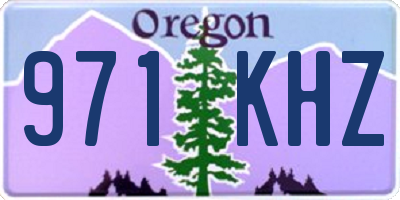 OR license plate 971KHZ
