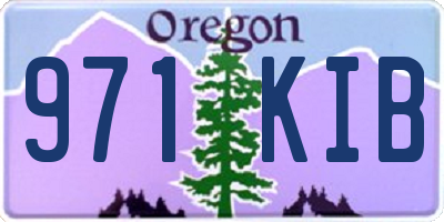 OR license plate 971KIB
