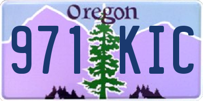 OR license plate 971KIC