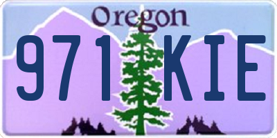 OR license plate 971KIE