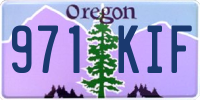 OR license plate 971KIF
