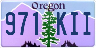 OR license plate 971KII