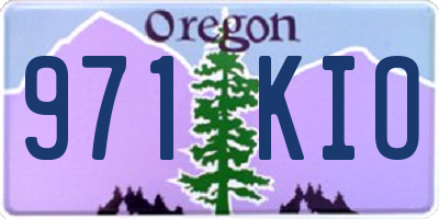 OR license plate 971KIO