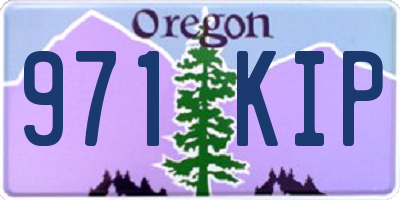OR license plate 971KIP