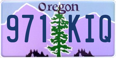 OR license plate 971KIQ