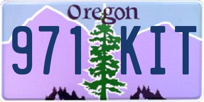 OR license plate 971KIT