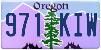 OR license plate 971KIW
