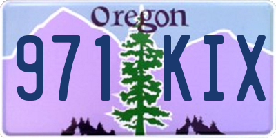 OR license plate 971KIX