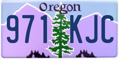 OR license plate 971KJC