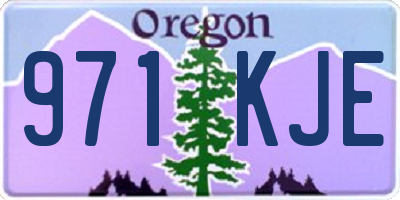 OR license plate 971KJE