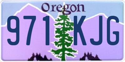 OR license plate 971KJG