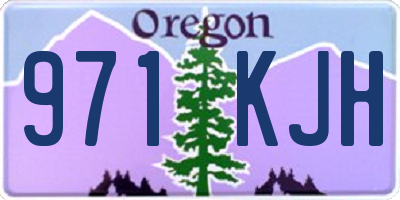 OR license plate 971KJH