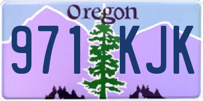 OR license plate 971KJK
