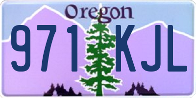 OR license plate 971KJL