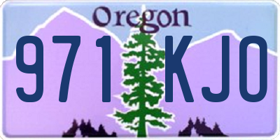 OR license plate 971KJO
