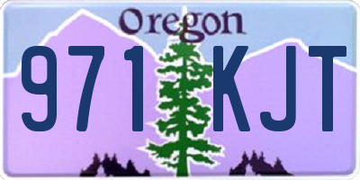 OR license plate 971KJT