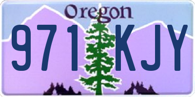 OR license plate 971KJY