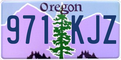 OR license plate 971KJZ