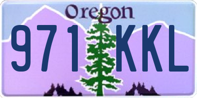 OR license plate 971KKL
