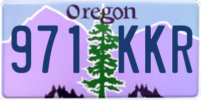OR license plate 971KKR
