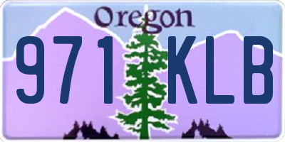 OR license plate 971KLB