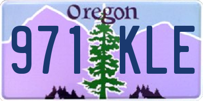 OR license plate 971KLE
