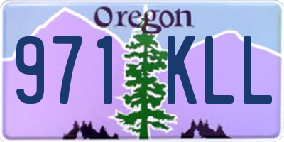 OR license plate 971KLL
