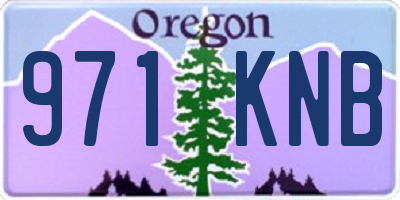 OR license plate 971KNB