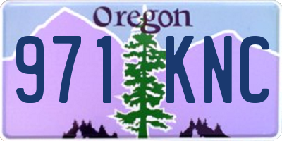 OR license plate 971KNC