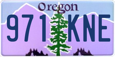 OR license plate 971KNE