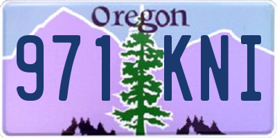 OR license plate 971KNI