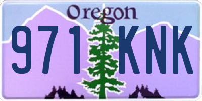 OR license plate 971KNK