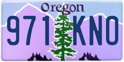OR license plate 971KNO