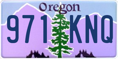 OR license plate 971KNQ