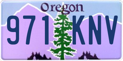 OR license plate 971KNV