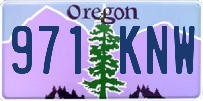 OR license plate 971KNW