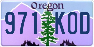 OR license plate 971KOD