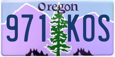 OR license plate 971KOS