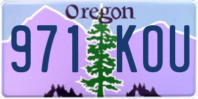 OR license plate 971KOU