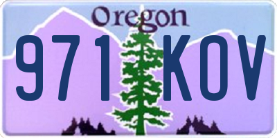 OR license plate 971KOV