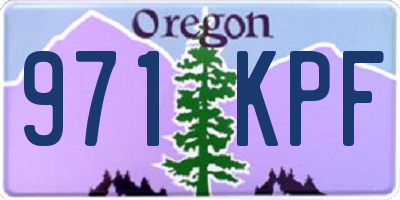 OR license plate 971KPF
