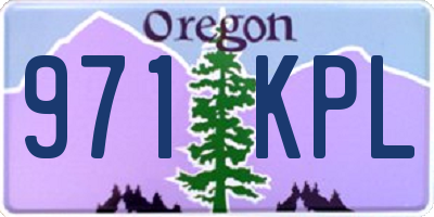 OR license plate 971KPL