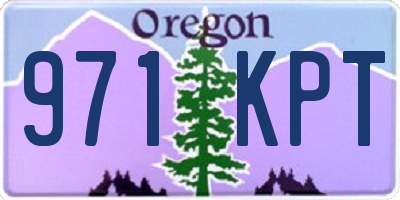 OR license plate 971KPT