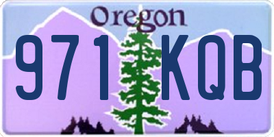 OR license plate 971KQB