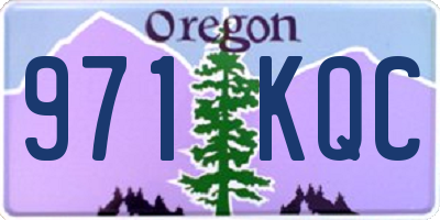 OR license plate 971KQC