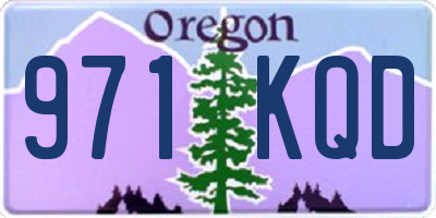 OR license plate 971KQD