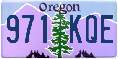 OR license plate 971KQE