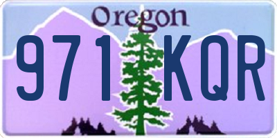 OR license plate 971KQR